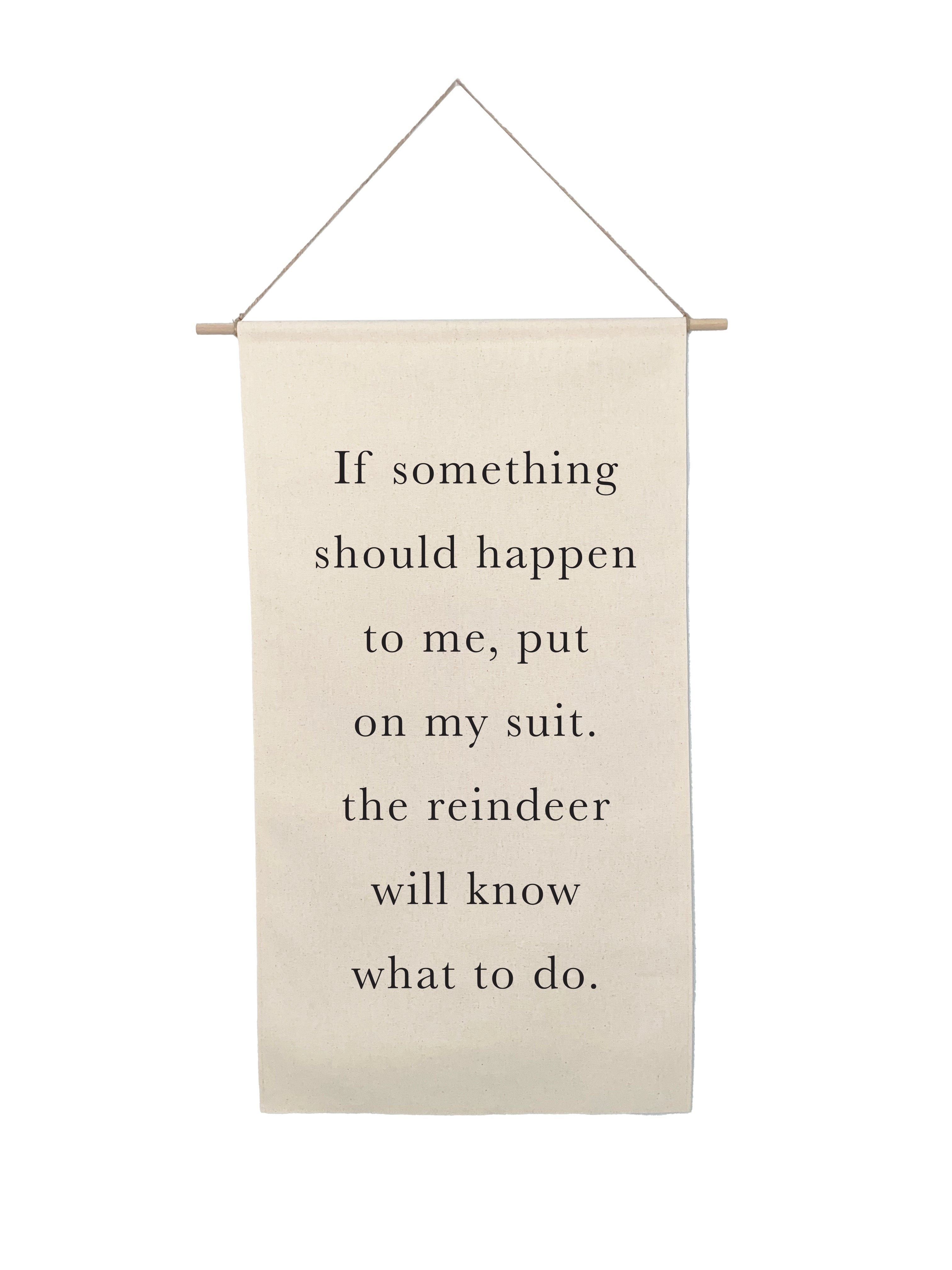 Small Canvas Scroll - Holiday Words