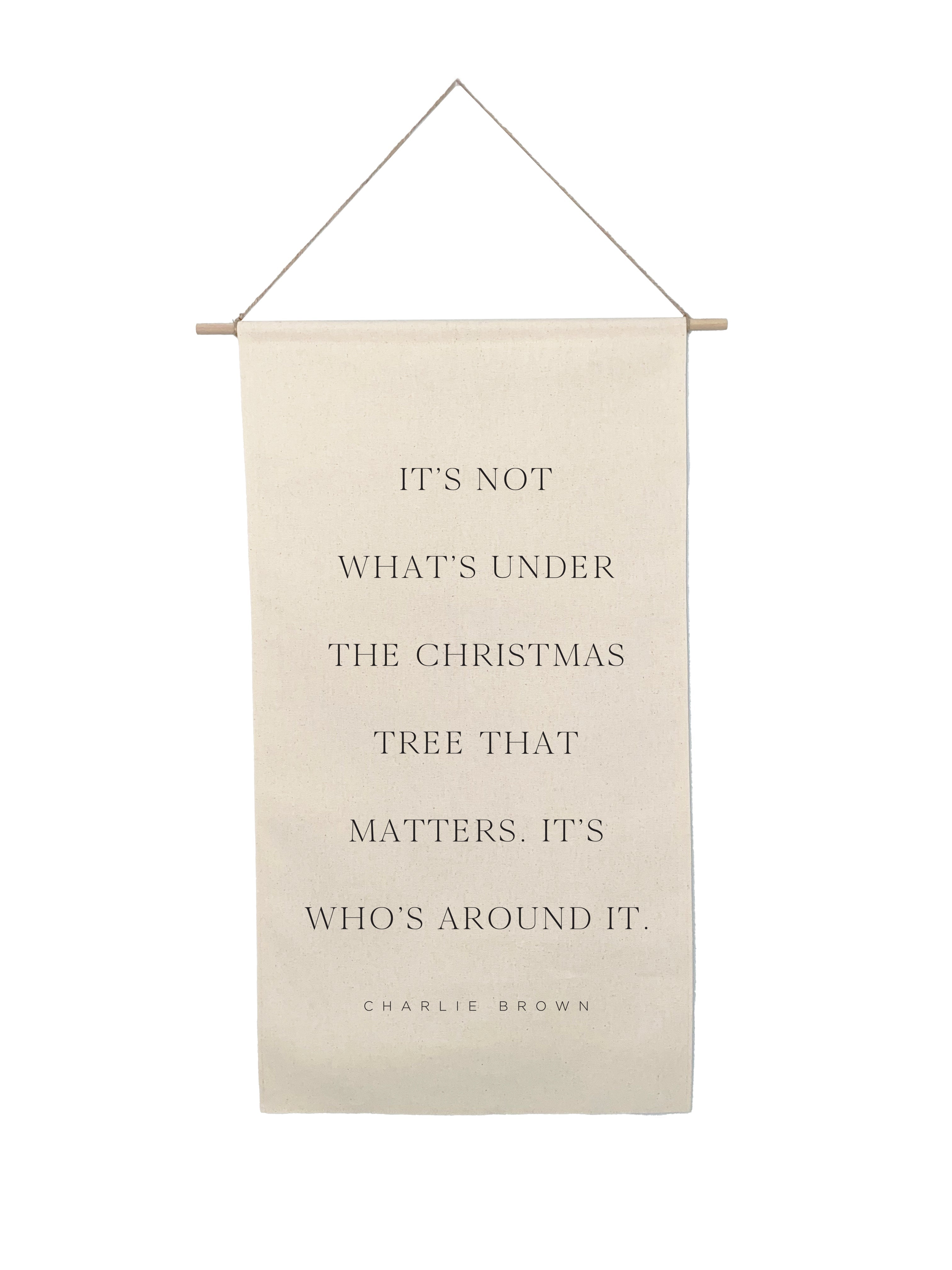 Small Canvas Scroll - Holiday Words