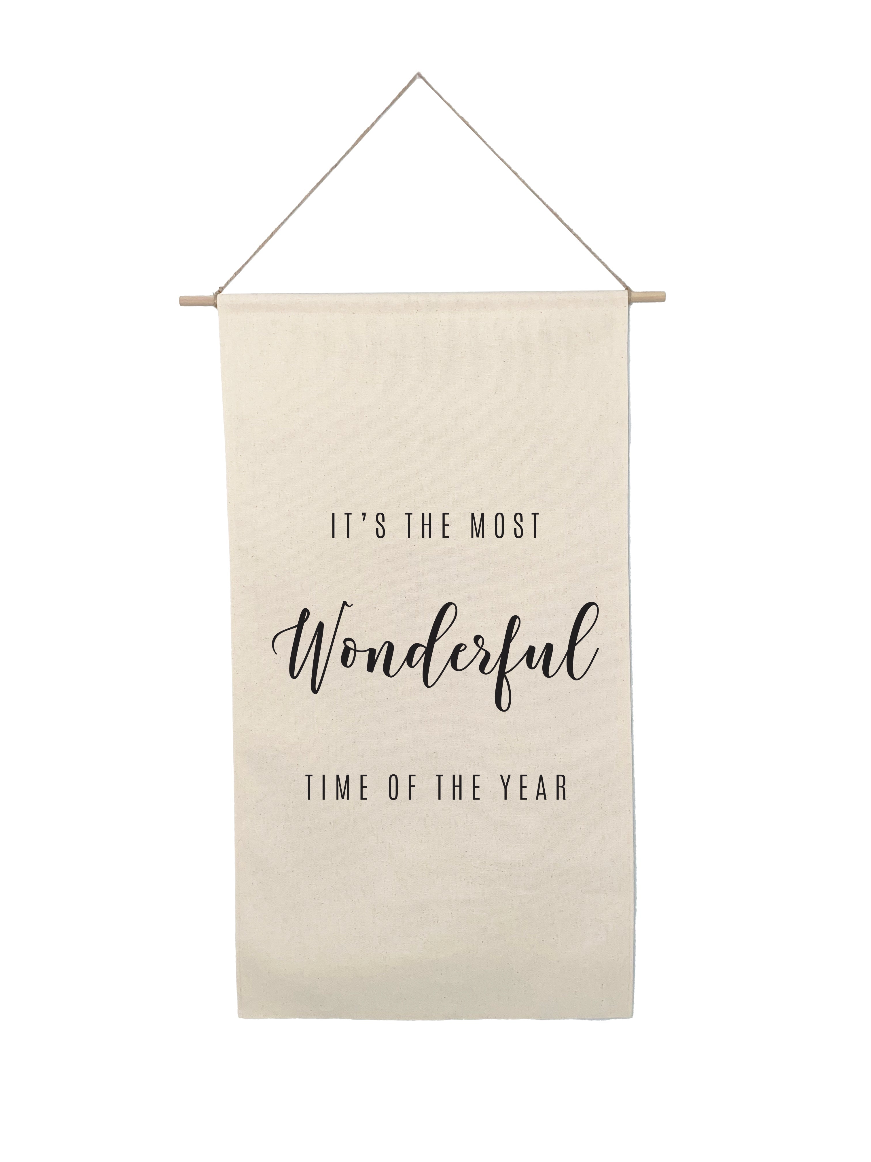 Small Canvas Scroll - Holiday Words
