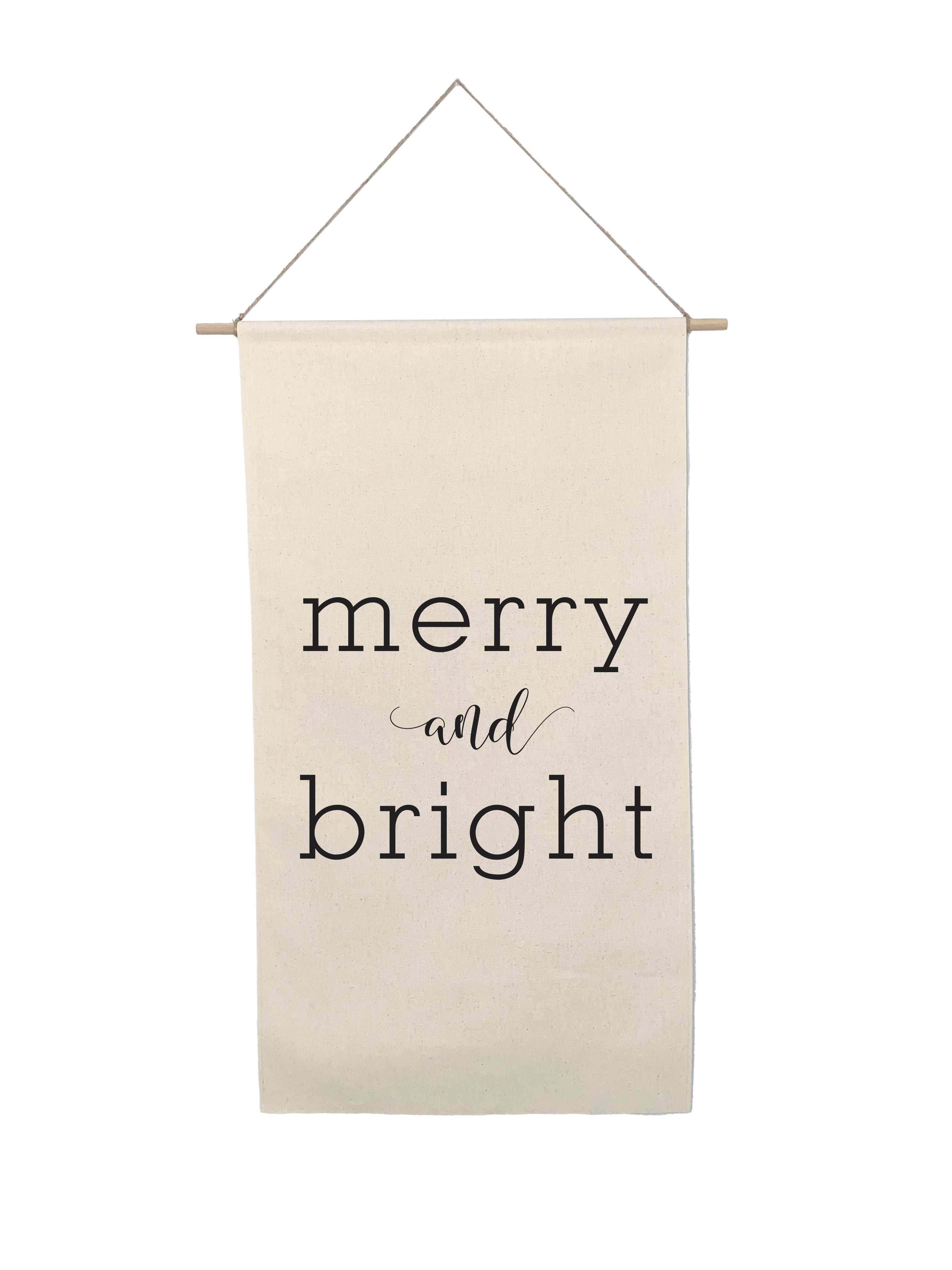 Small Canvas Scroll - Holiday Words