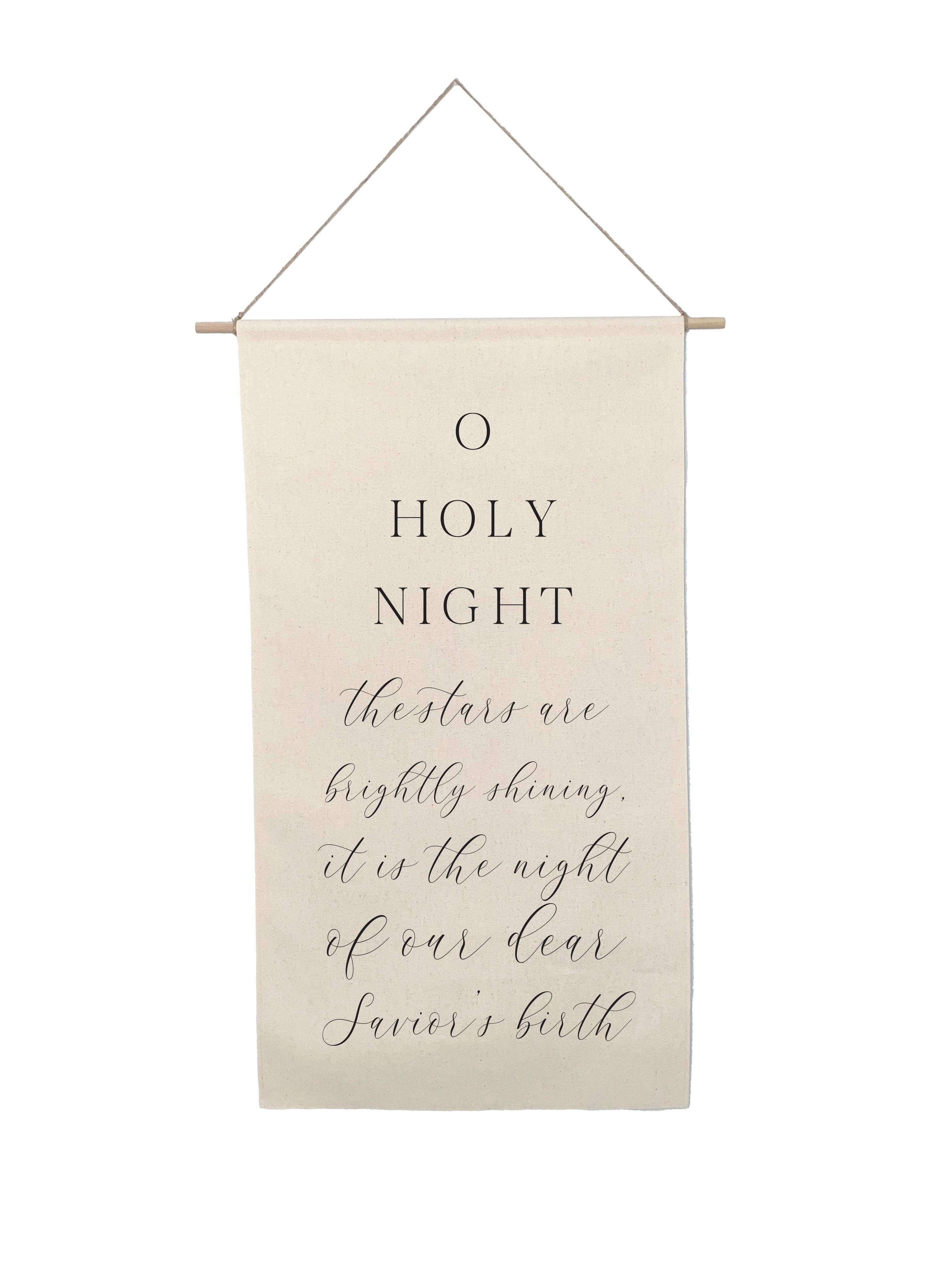 Small Canvas Scroll - Holiday Words