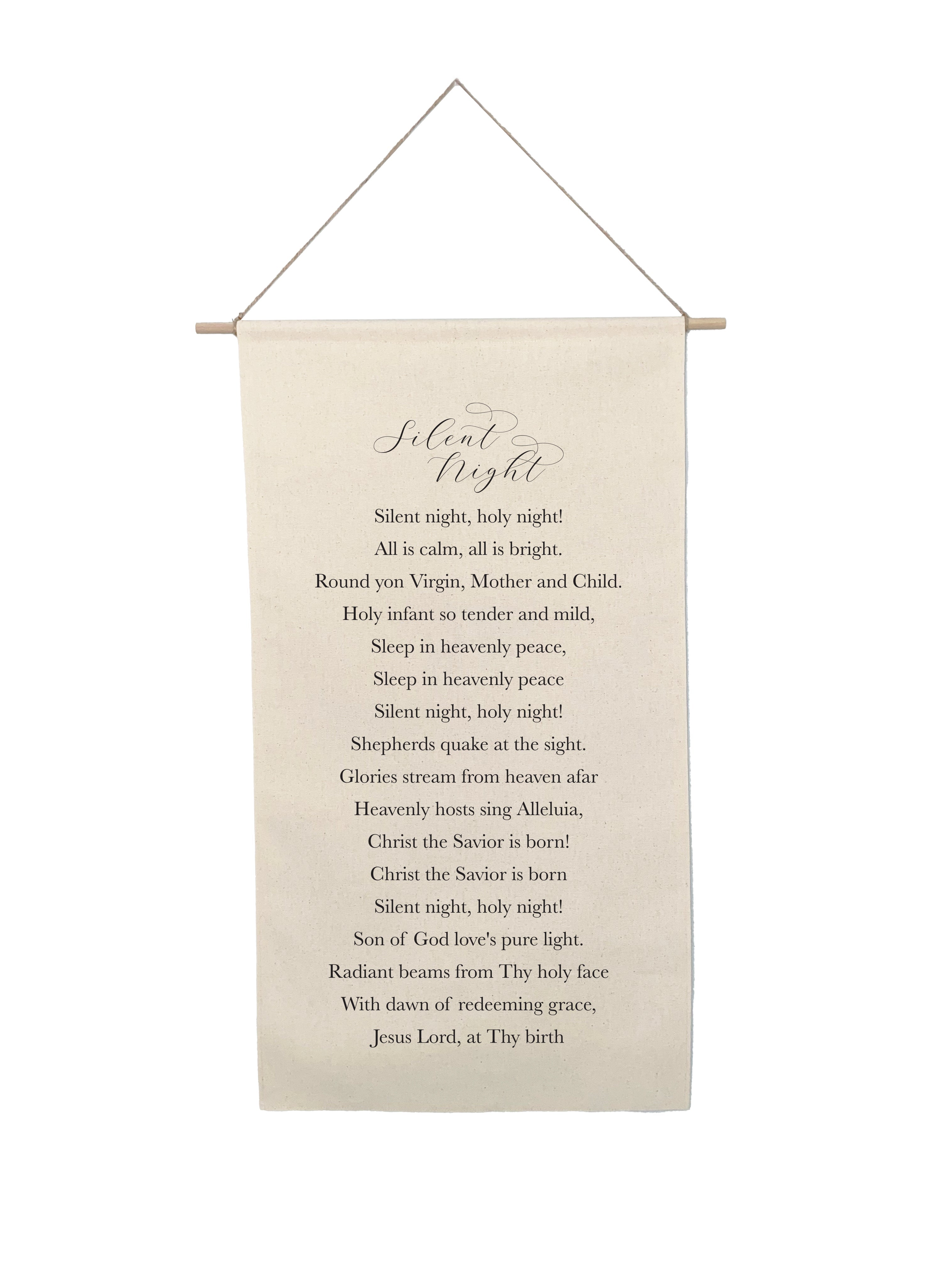 Small Canvas Scroll - Holiday Words